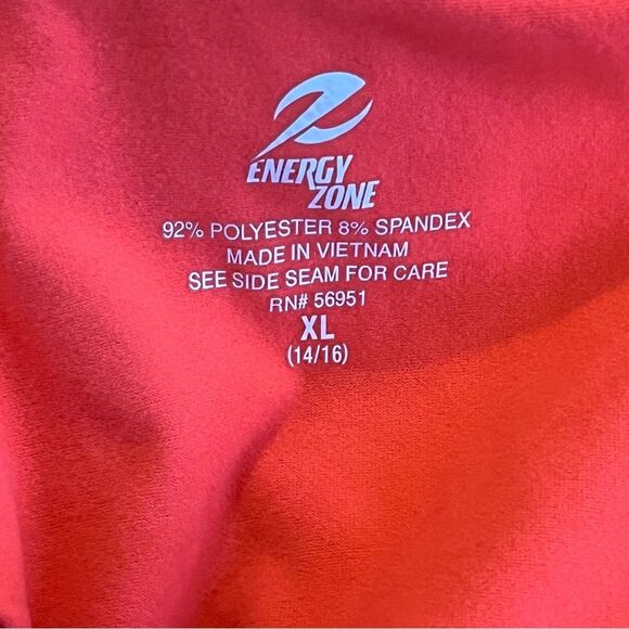 Energy Zone Mock Neck Athletic Pullover Neon Size XL - Picture 8 of 8